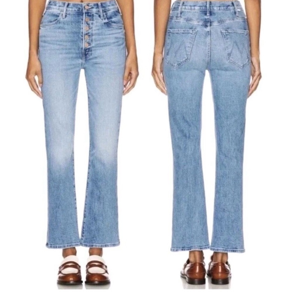 Mother Jeans The Pixie Hustler Ankle in Tarot Time High Rise Button Fly Size 27
